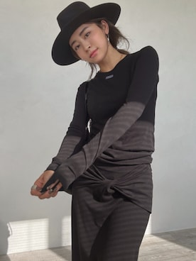 ALEXIA STAMさん（レディース・158cm）の夏コーディネート