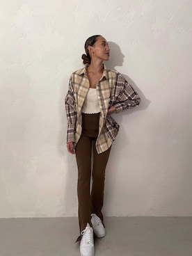 ALEXIA STAMさん（レディース・163cm）の秋コーディネート