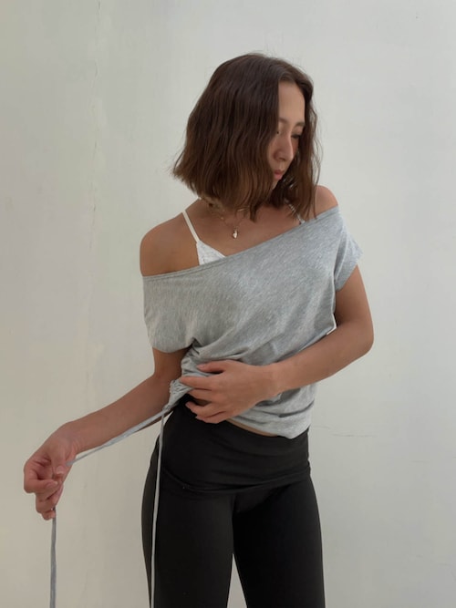 Drawstring Tee /サイドドロストTシャツ（Tシャツ/カットソー