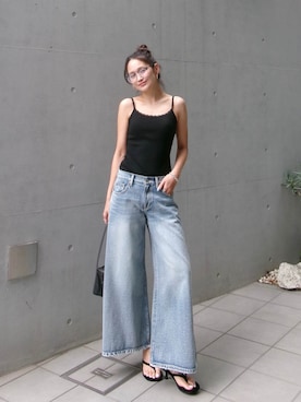 ALEXIA STAMさん（レディース・163cm）の夏コーディネート