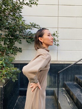 ALEXIA STAMさん（レディース・163cm）の冬コーディネート