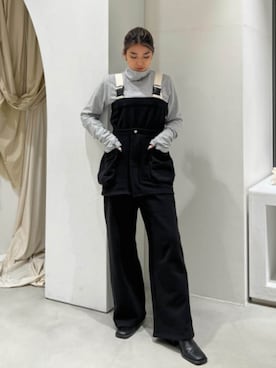 「秋のコーデ」｜「アイテム（サロペット/オーバーオール）」を使った、ALEXIA STAMさん（レディース・155cm）の夏コーディネート
