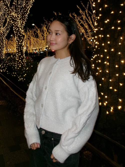 ALEXIASTAM カーディガン ALEXIA STAM（アリシアスタン） ニット セーター Zip Up Knit Cardigan