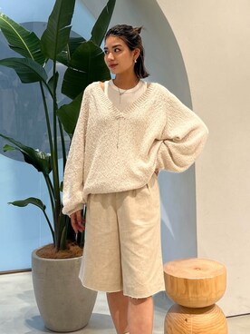 ALEXIA STAMさん（レディース・155cm）の冬コーディネート