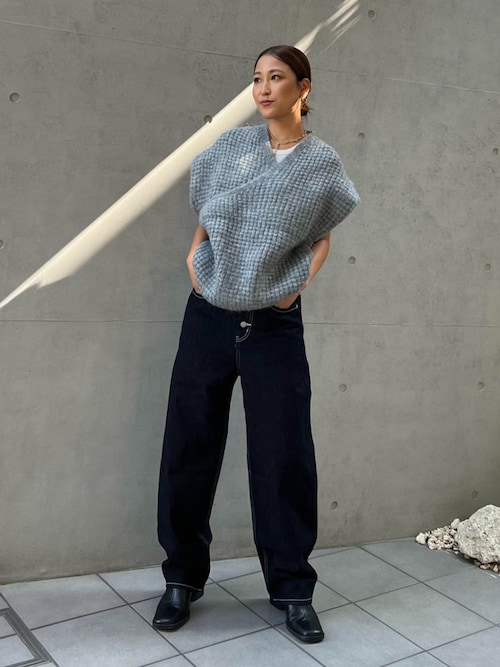ALEXIA STAM ベスト ジレ Cachecoeur Knit Vest /カシュクール