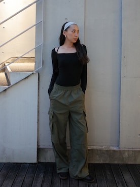 「カーキ」｜ALEXIA STAMさん（レディース・163cm）の夏コーディネート