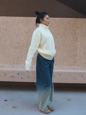 ALEXIA STAMさん（レディース・157cm）の秋コーディネート