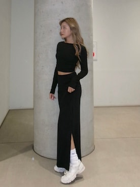 ALEXIA STAMさん（レディース・160cm）の冬コーディネート