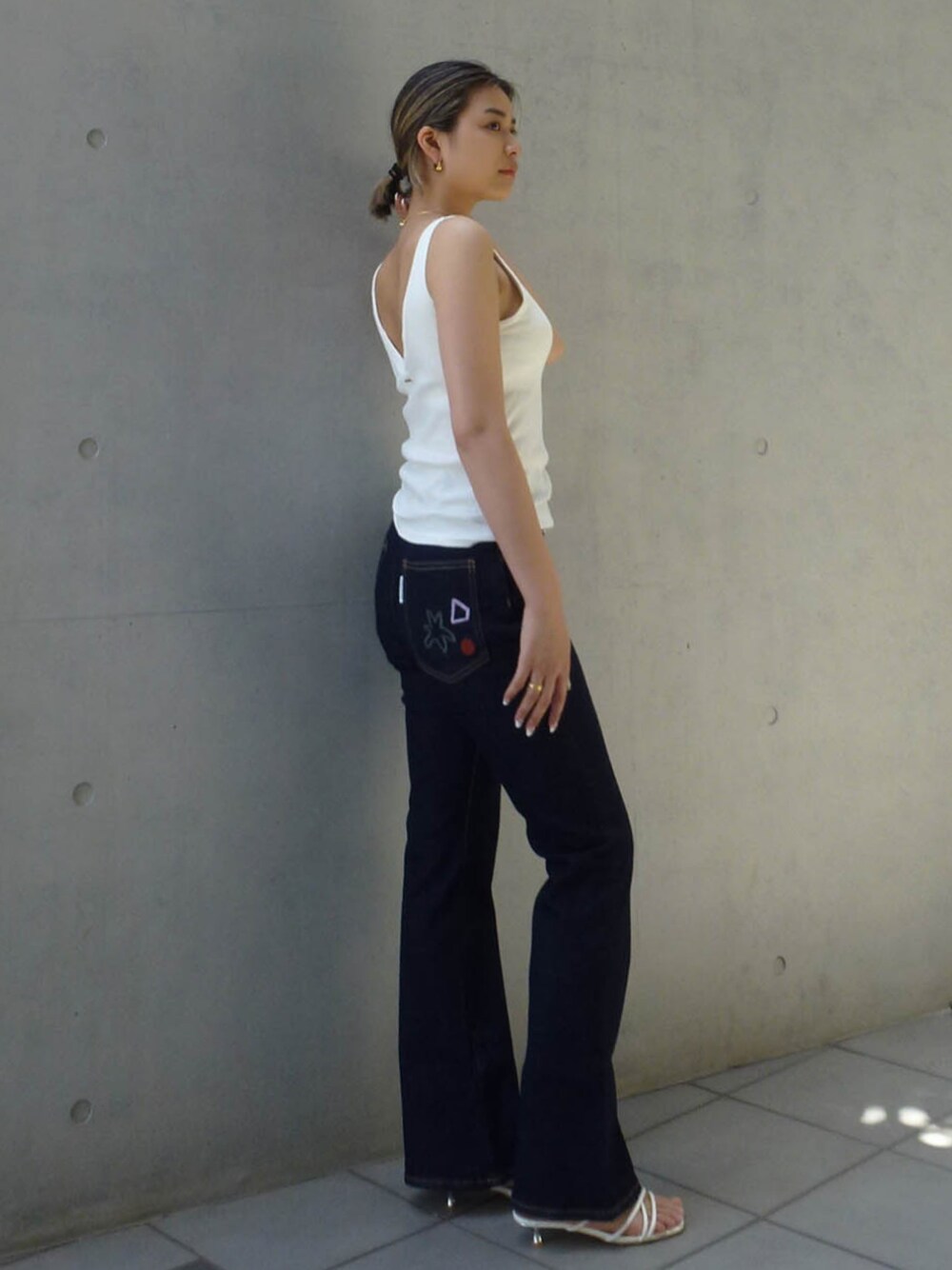 ALEXIA STAM（アリシアスタン）の「Stretch Flare Denim Pants