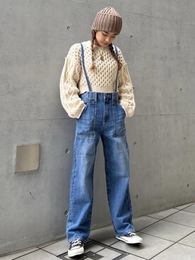 ALEXIA STAMさん（レディース・158cm）の秋コーディネート