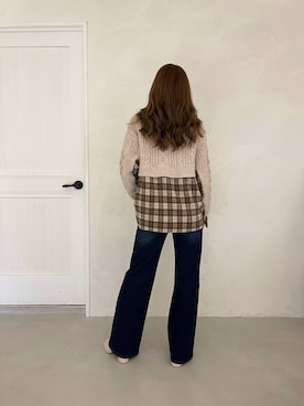 ALEXIA STAMさん（レディース・157cm）の冬コーディネート