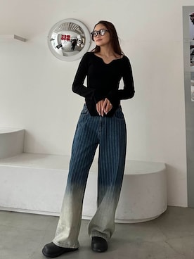 ALEXIA STAMさん（レディース・163cm）の秋コーディネート