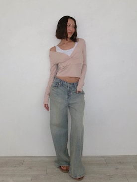 ALEXIA STAMさん（レディース・163cm）の冬コーディネート