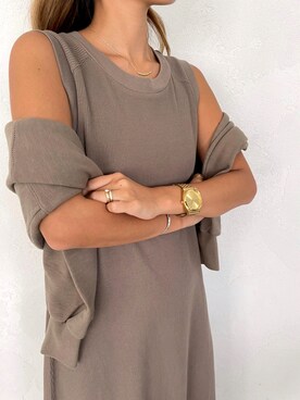 ALEXIA STAMさん（レディース・154cm）の秋コーディネート