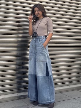 ALEXIA STAMさん（レディース・158cm）の秋コーディネート