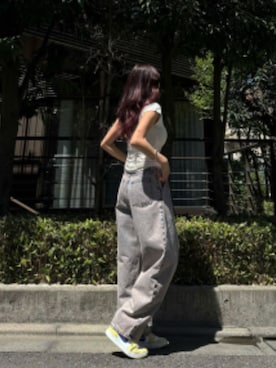 「海」｜「アイテム（パンツ）」を使った、ALEXIA STAMさん（レディース・164cm）の夏コーディネート
