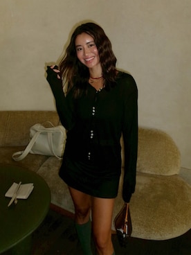 ALEXIA STAMさん（レディース・158cm）の夏コーディネート