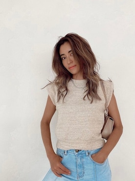 ALEXIA STAMさん（レディース・158cm）の夏コーディネート