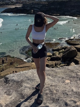 ALEXIA STAMさん（レディース・160cm）の冬コーディネート