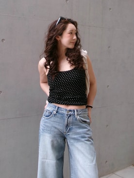 ALEXIA STAMさん（レディース・159cm）の夏コーディネート