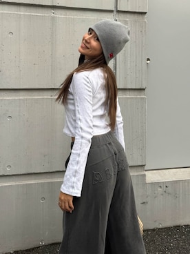 ALEXIA STAMさん（レディース・160cm）の秋コーディネート