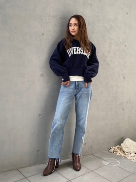 ALEXIA STAMさん（レディース・164cm）の秋コーディネート