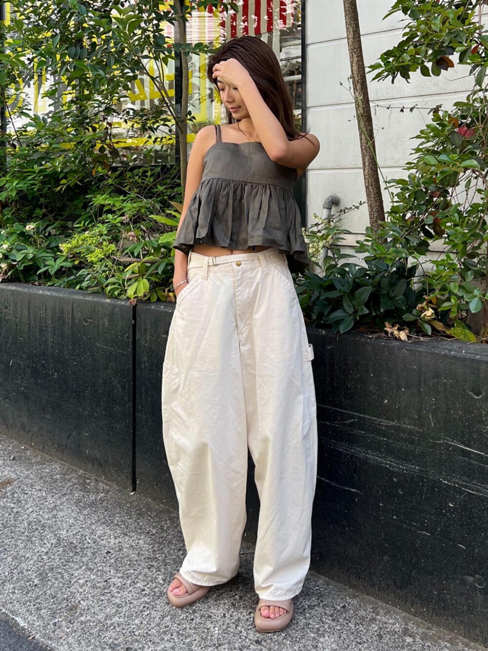 【未使用】ALEXIA STAM Shams Cozy Flower ボトム ALEXIA STAM（アリシアスタン）の「Linen Camisole/パッドin