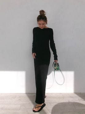 ALEXIA STAMさん（レディース・160cm）の冬コーディネート