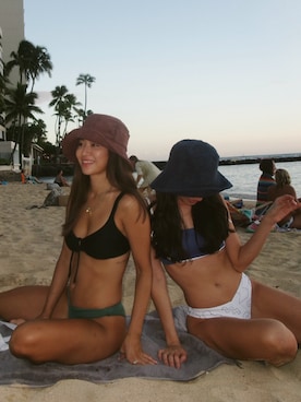 「アイテム（水着/着物・浴衣）」を使った、ALEXIA STAMさん（レディース・158cm）の秋コーディネート