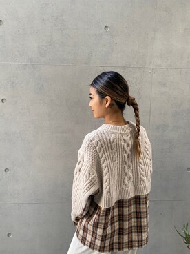 ALEXIA STAMさん（レディース・154cm）の冬コーディネート