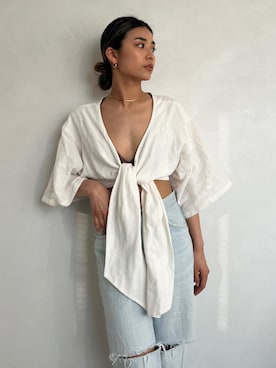 ALEXIA STAMさん（レディース・155cm）の夏コーディネート