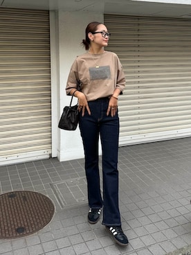 「Tシャツ×デニム」｜ALEXIA STAMさん（レディース・163cm）の夏コーディネート