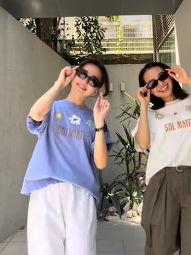 ALEXIA STAMさん（レディース・164cm）の夏コーディネート