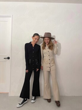 ALEXIA STAMさん（レディース・157cm）の秋コーディネート