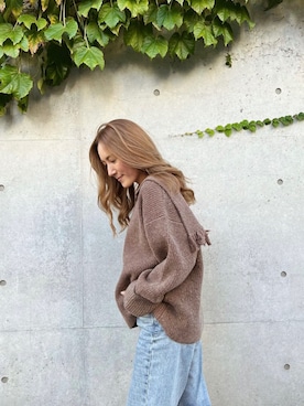 ALEXIA STAMさん（レディース・157cm）の冬コーディネート