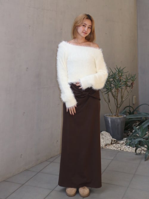 Wellness Twist Slit Skirt /ツイストスリットスカート（スカート