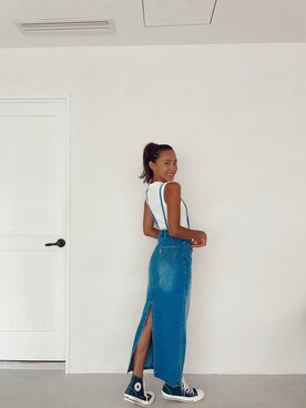 ALEXIA STAMさん（レディース・163cm）の夏コーディネート