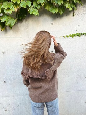 ALEXIA STAMさん（レディース・157cm）の冬コーディネート