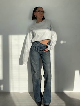 ALEXIA STAMさん（レディース・163cm）の冬コーディネート