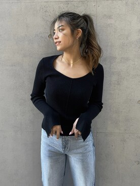 ALEXIA STAMさん（レディース・155cm）の春コーディネート