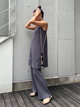 ALEXIA STAMさん（レディース・158cm）の夏コーディネート