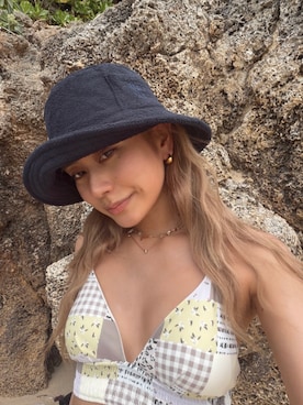 「アイテム（水着）」を使った、ALEXIA STAMさん（レディース・160cm）の夏コーディネート