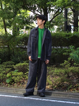 吉沢成夏（ヨシザワセナ）さん（メンズ・180cm）の冬コーディネート