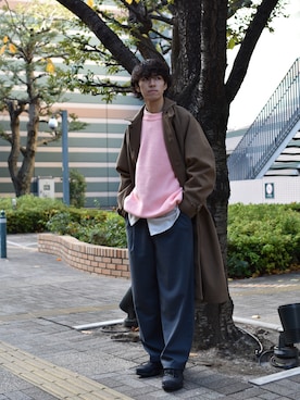 吉沢成夏(ヨシザワセナ)さん(メンズ・180cm)の冬コーディネート