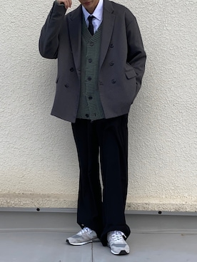 「UNIIT（ユニット）のアイテム（トップス）」を使った、おやすみくん💤さん（メンズ・170cm）の冬コーディネート