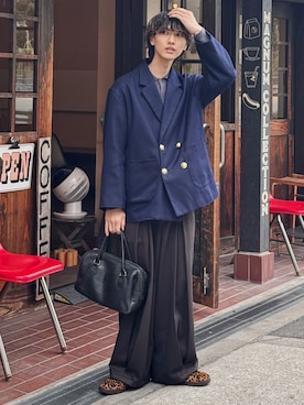 おやすみくん💤さん(メンズ・170cm)の春コーディネート