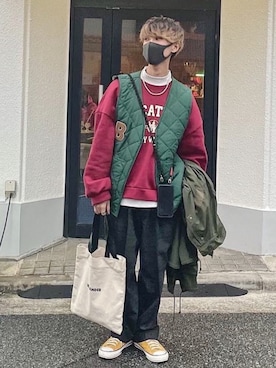 おやすみくん💤さん（メンズ・170cm）の冬コーディネート