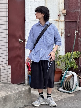 「アイテム（スウェットパンツ）」を使った、おやすみくん💤さん（メンズ・170cm）の秋コーディネート