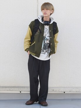「MILKFED.」｜「アイテム（その他）」を使った、おやすみくん💤さん（メンズ・170cm）の秋コーディネート