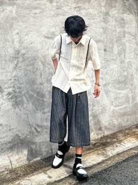 「Perushu（ペルーシュ）のアイテム」を使った、おやすみくん💤さん（メンズ・170cm）の夏コーディネート
